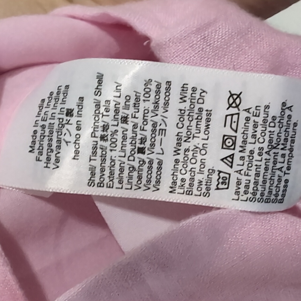 J.Crew linen pink vest size 6 - Picture 4 of 7